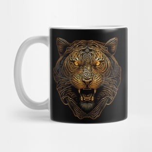 Growling Golden Tiger Mug